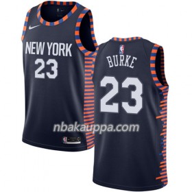 New York Knicks Trey Burke 23 2018-19 Nike City Edition Navy Pelipaidat Swingman - Miesten